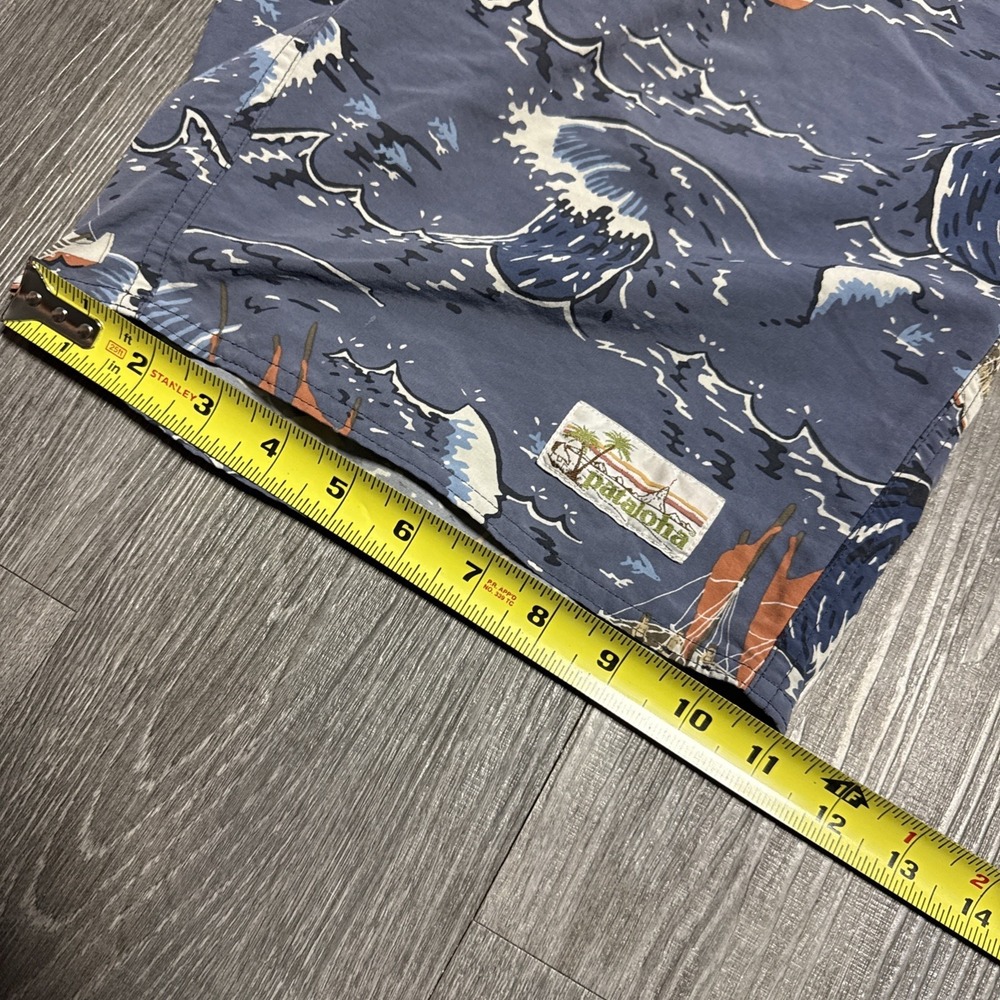 Vintage Patagonia Pataloha Sailing Print Board Shorts 9"Size 32 Nylon Swim Surf - Picture 6 of 7